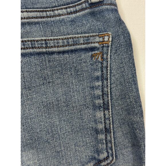 Madewell Women's Mid-Rise Raw Hem Kick Out Blue Denim Jeans - Size 23 (24x26) - Picture 3 of 7